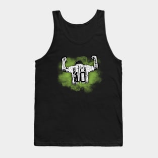 messi watercolor green Tank Top